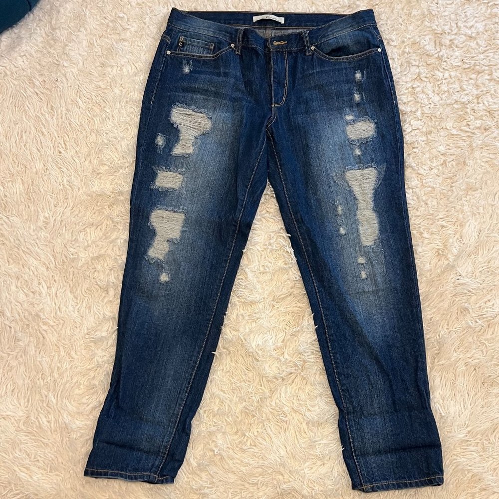 KanCan Ripped Boyfriend Jeans